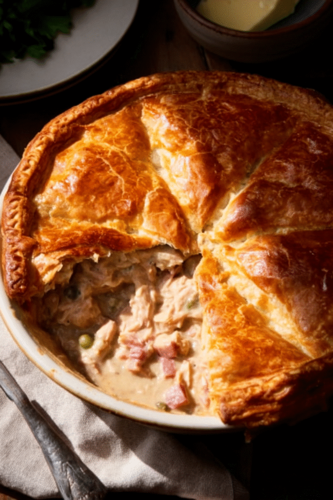 Hairy Bikers Chicken and Ham Pie Recipe