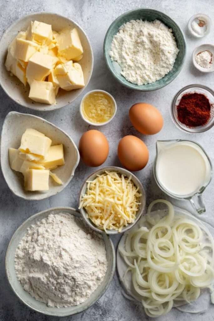 Hairy Bikers Cheese and Onion Pie Recipe