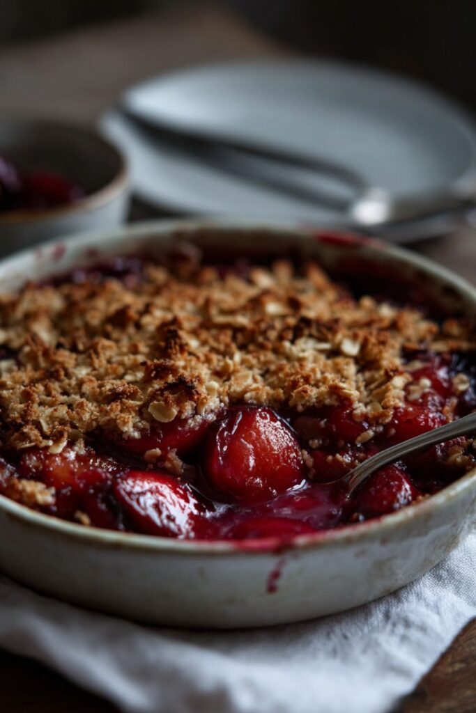 Hairy Bikers Plum Crumble​ Recipe