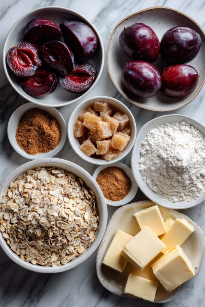 Hairy Bikers Plum Crumble​ Recipe