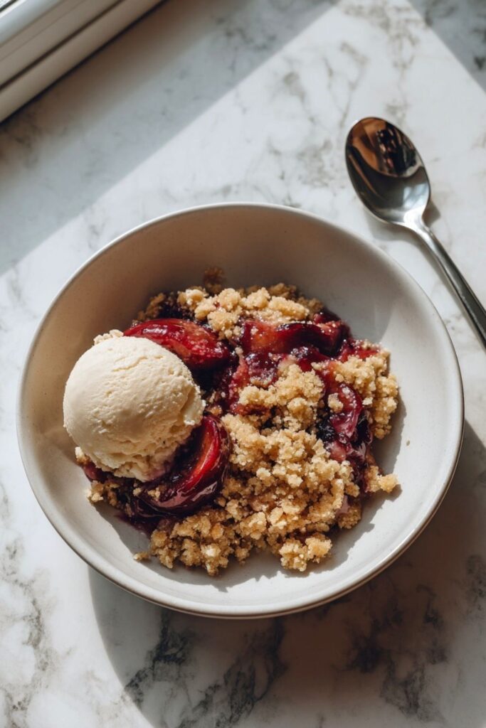 Hairy Bikers Plum Crumble​ Recipe