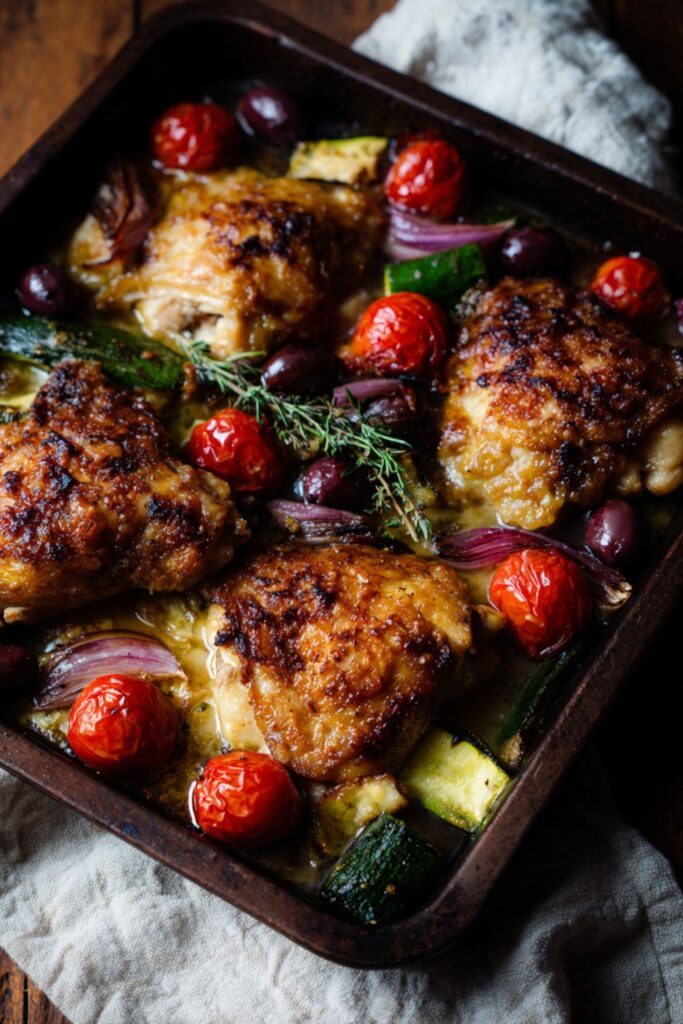 Hairy Bikers​ Mediterranean Chicken Tray Bake Recipe