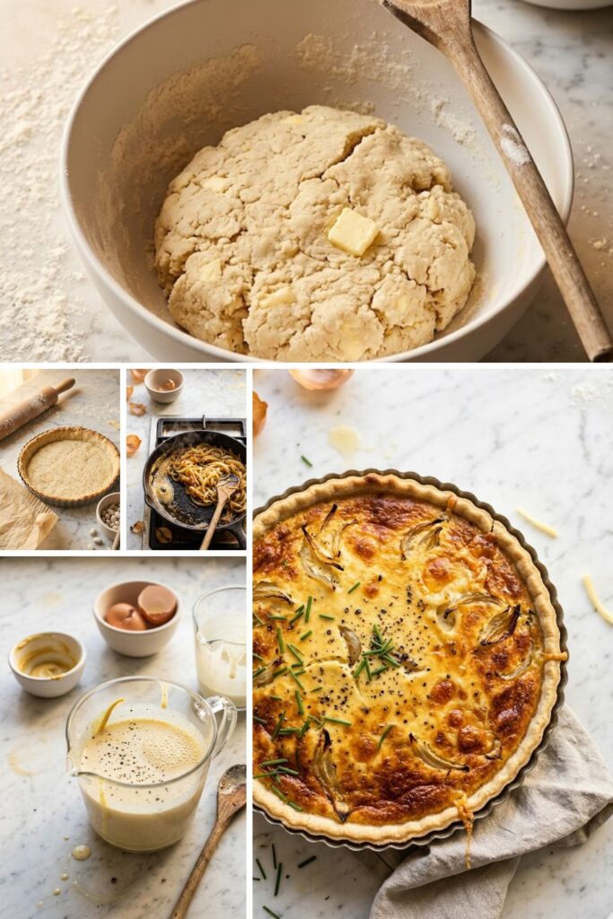 Hairy Bikers Cheese And Onion Quiche​ Recipe