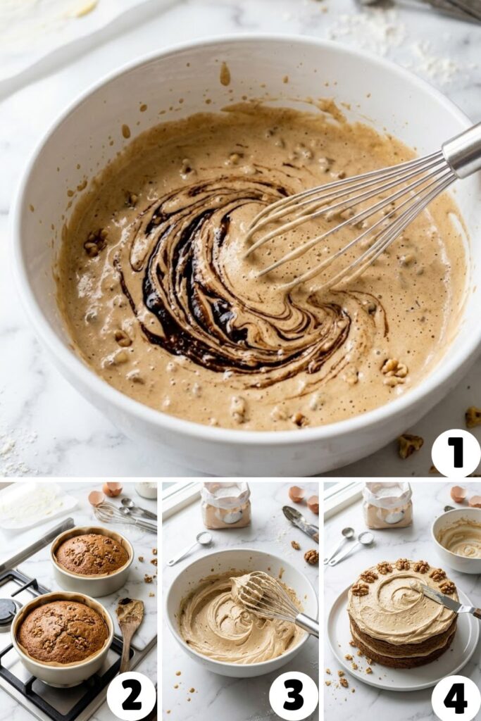 Hairy Bikers Coffee And Walnut Cake​ Recipe