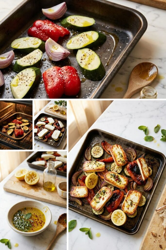 Hairy Bikers Halloumi Tray Bake​ Recipe