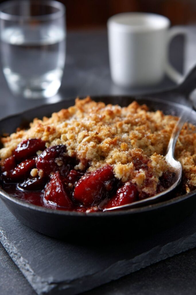 Hairy Bikers Plum Crumble With Oats​ Recipe