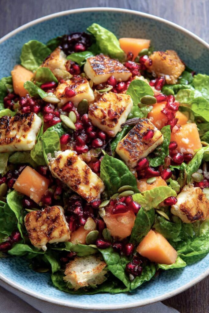 Halloumi & Melon Salad Recipe