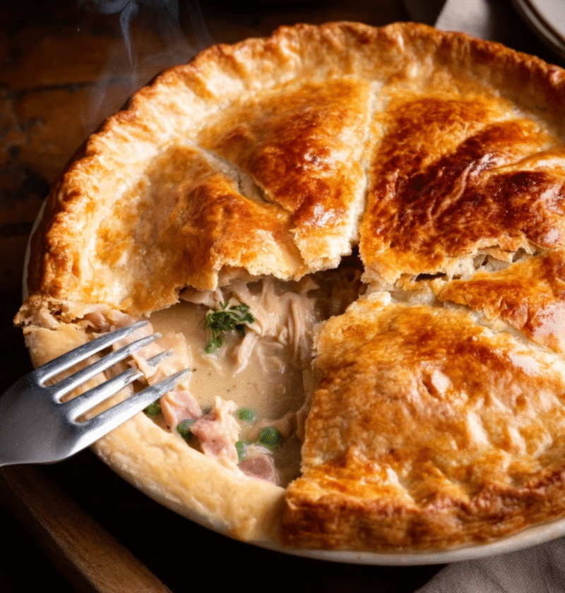 Hairy Bikers Chicken and Ham Pie Recipe