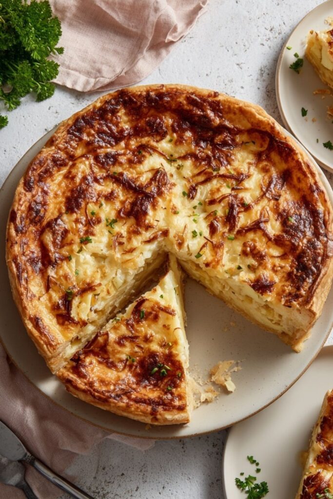 Hairy Bikers Cheese and Onion Pie Recipe