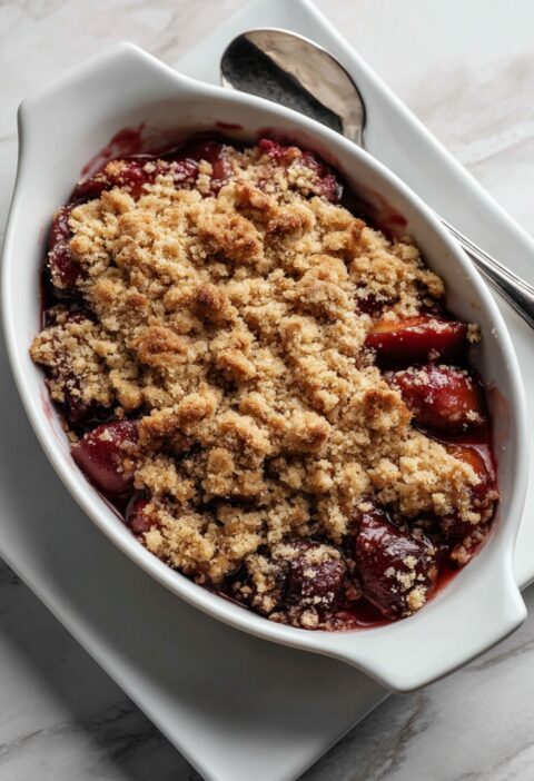 Hairy Bikers Plum Crumble​ Recipe