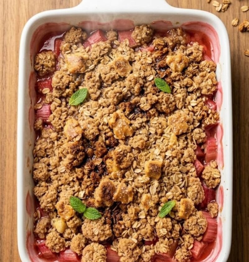 Hairy Bikers Rhubarb Crumble​ Recipe