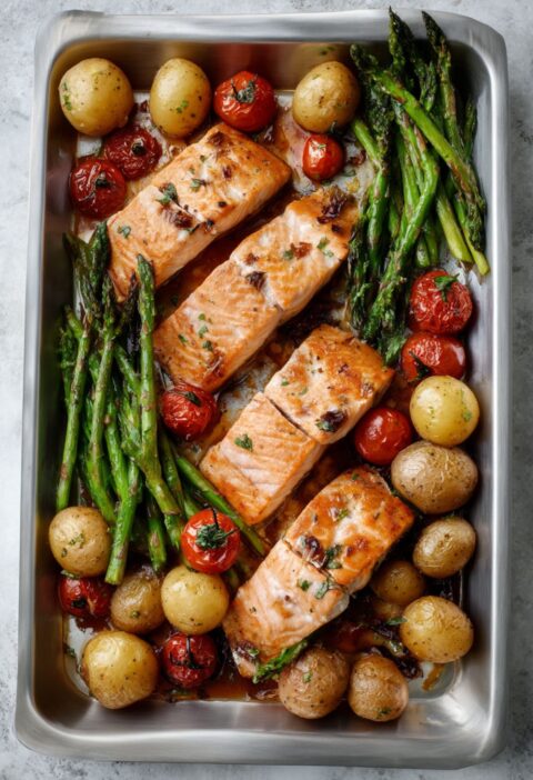 Hairy Bikers Salmon Tray Bake Recipe