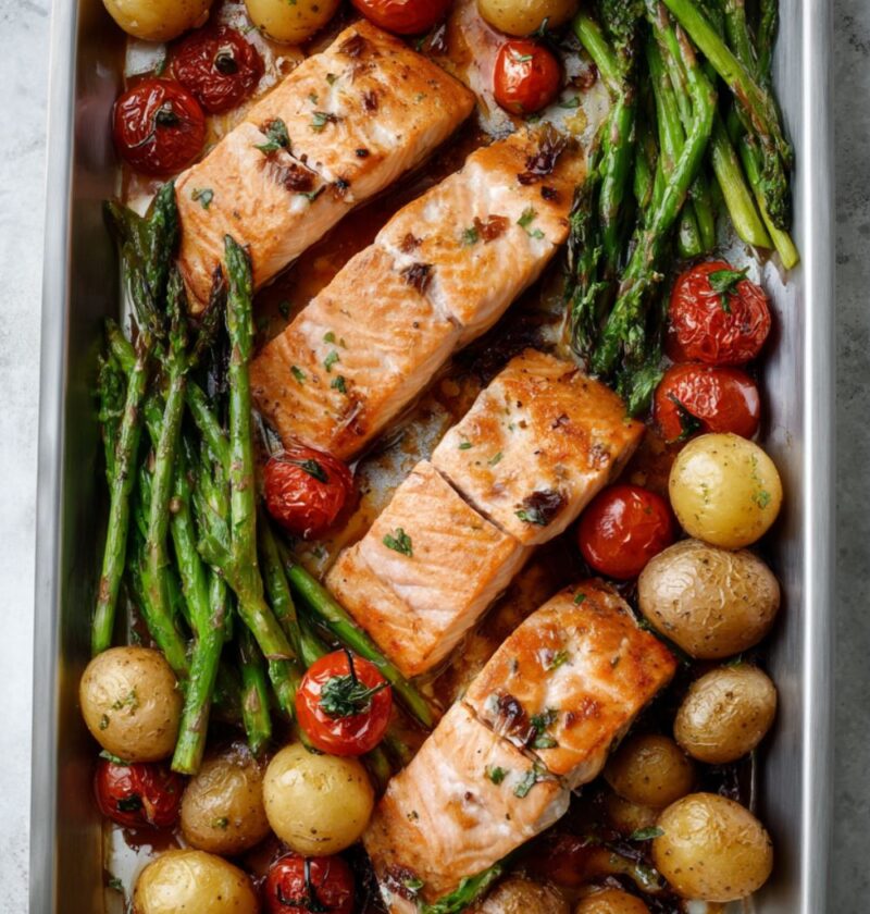 Hairy Bikers Salmon Tray Bake Recipe