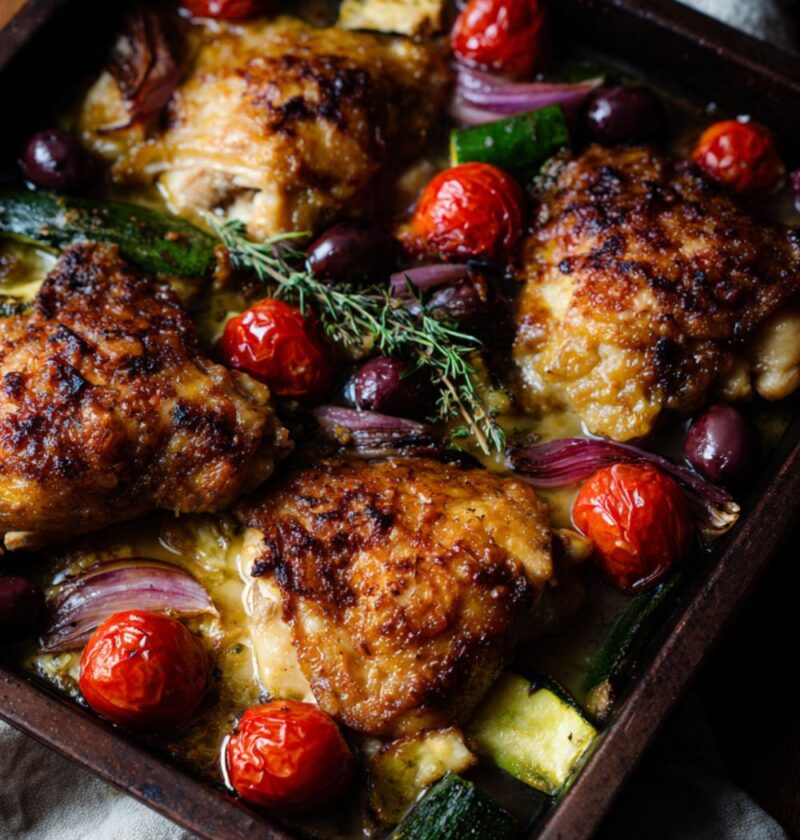 Hairy Bikers​ Mediterranean Chicken Tray Bake Recipe