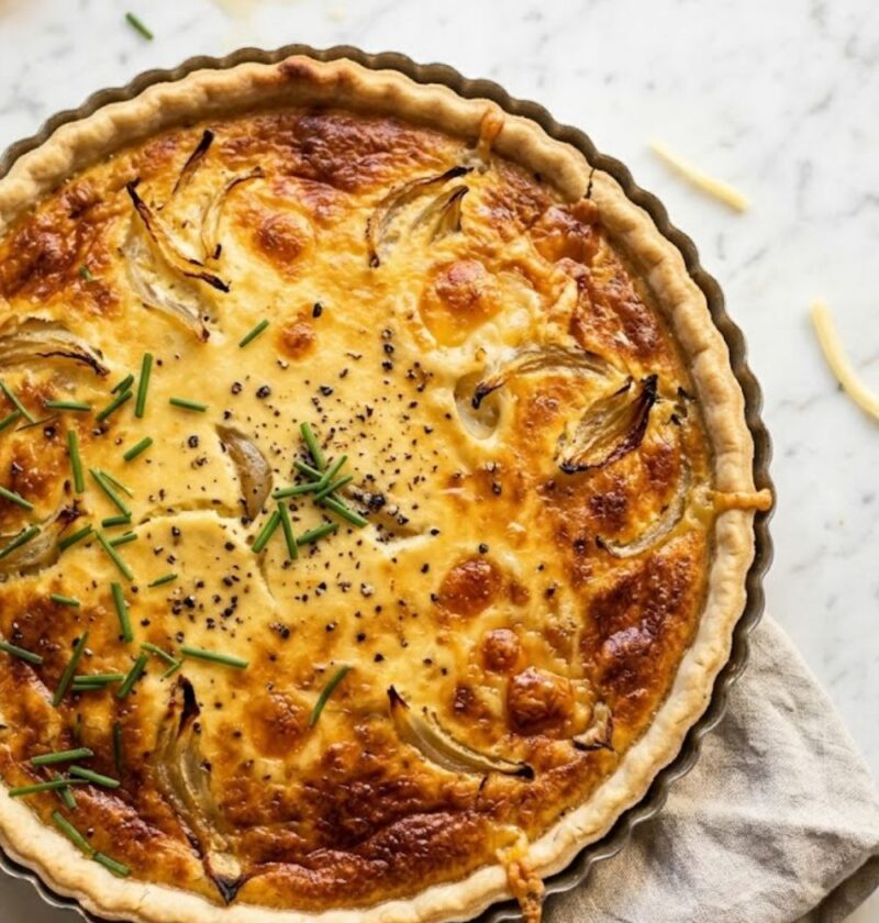 Hairy Bikers Cheese And Onion Quiche​ Recipe