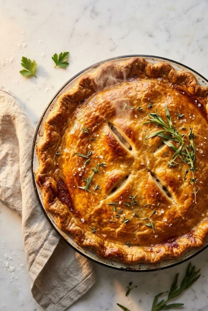 Hairy Bikers Chicken and Mushroom Pie Recipe