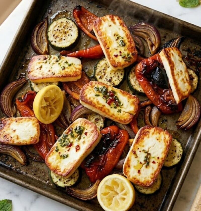 Hairy Bikers Halloumi Tray Bake​ Recipe