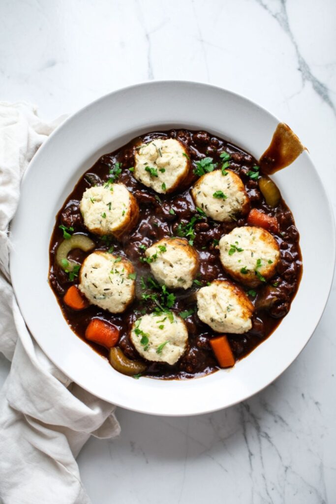 Hairy Bikers Mince and Dumplings Recipe