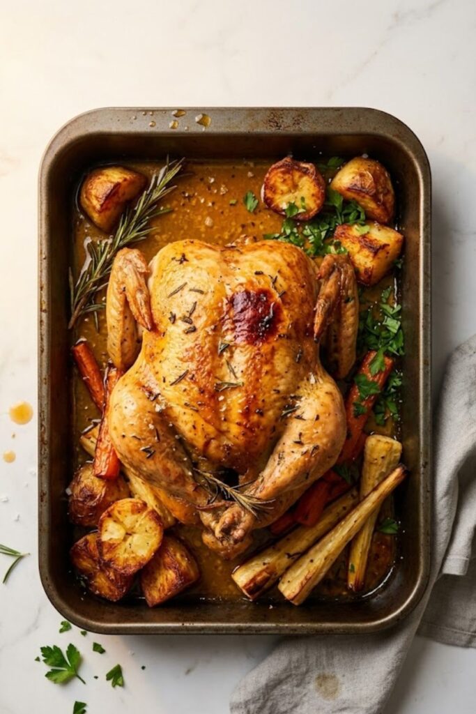 Hairy Bikers Roast Chicken Recipe