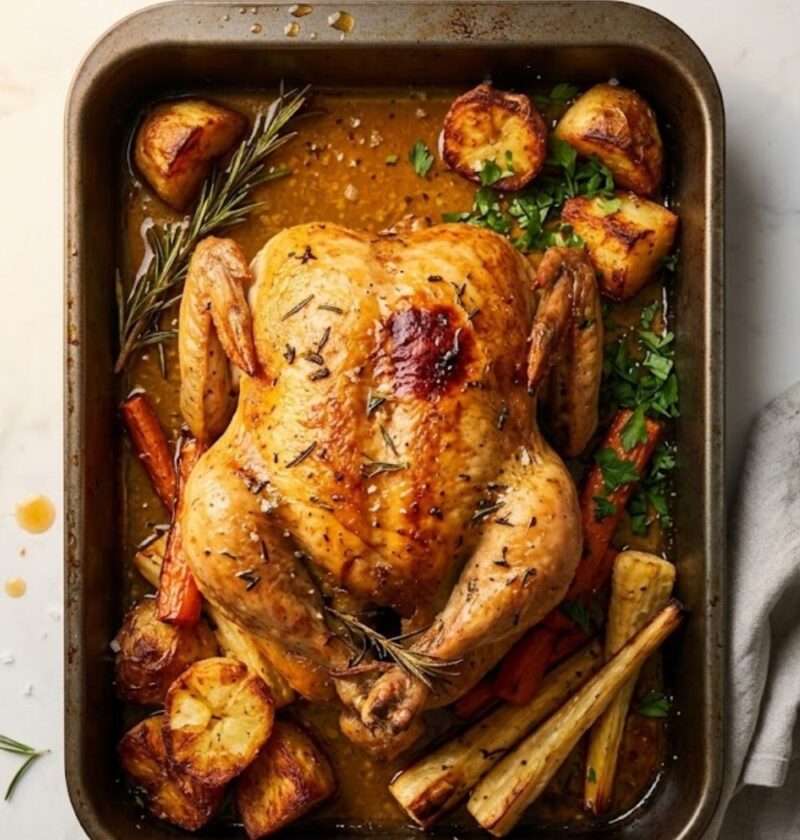 Hairy Bikers Roast Chicken​ Recipe