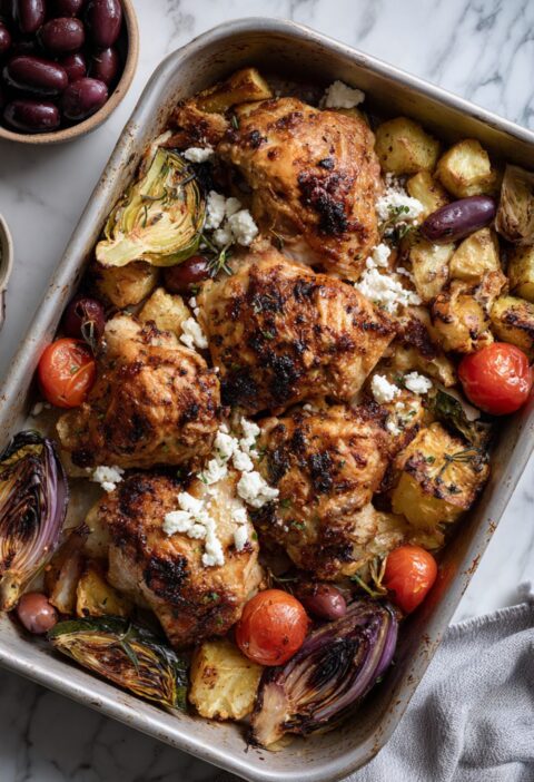 Hairy Bikers​ Mediterranean Chicken Tray Bake Recipe