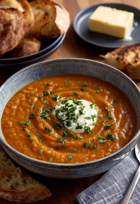Hairy Bikers​ Red Pepper And Lentil Soup Recipe