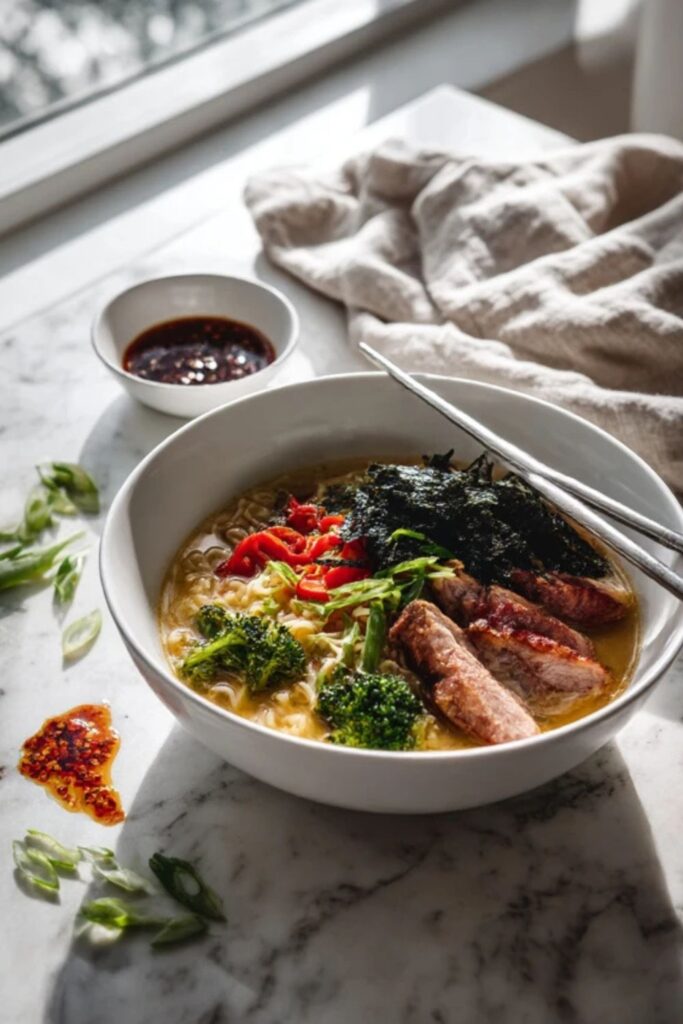 Hairy Bikers Chicken and Bacon Ramen Recipe