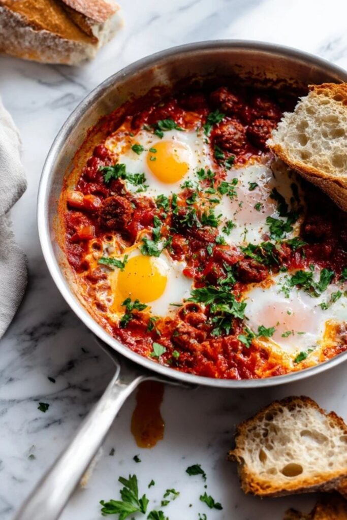 Hairy Bikers Eggs With Merguez Sausages Recipe