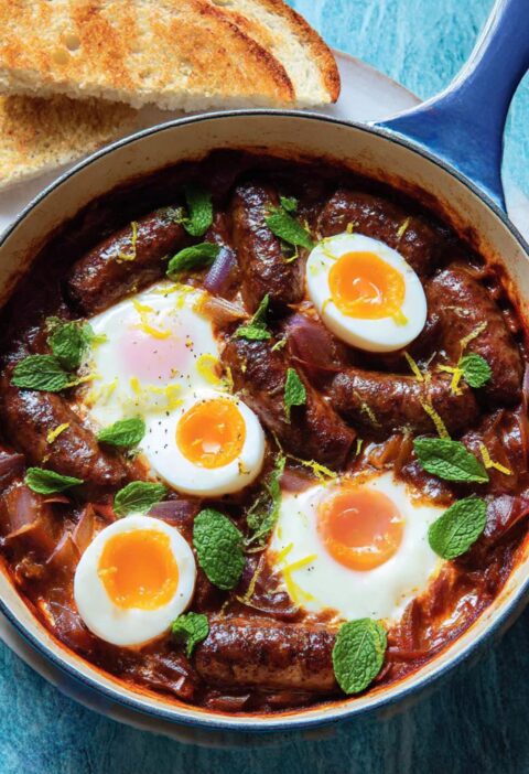 Eggs With Merguez Sausages