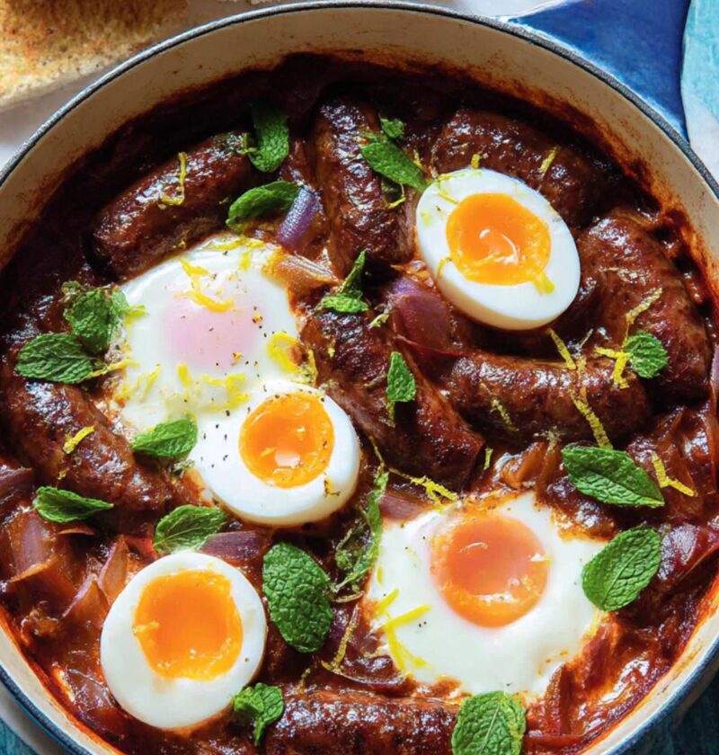 Eggs With Merguez Sausages