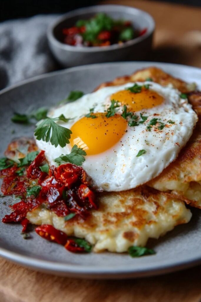 Hairy Bikers Boxty with Spicy Eggs Recipe