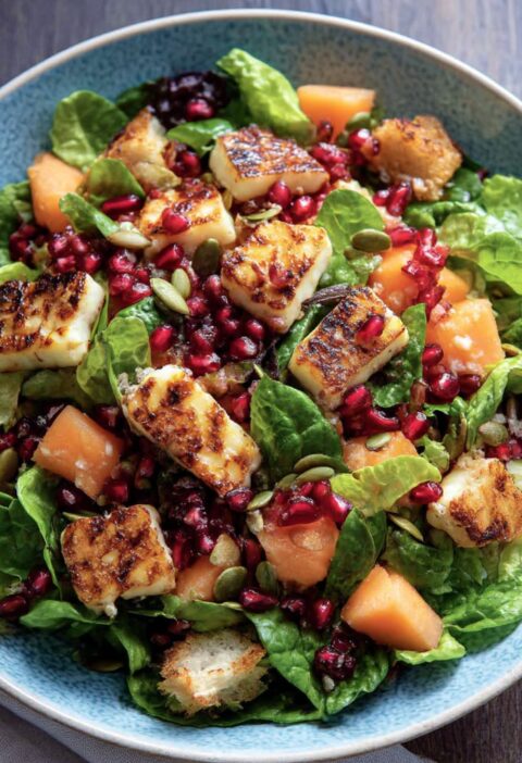 Halloumi & Melon Salad Recipe