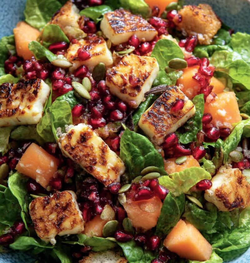 Halloumi & Melon Salad Recipe