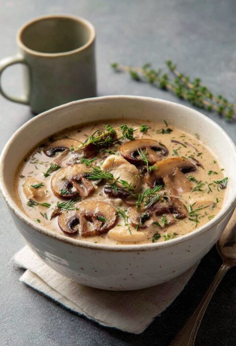 Chicken & Mushroom Soup Recipe