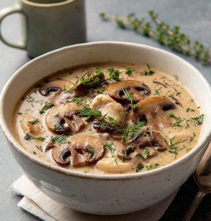 Chicken & Mushroom Soup Recipe