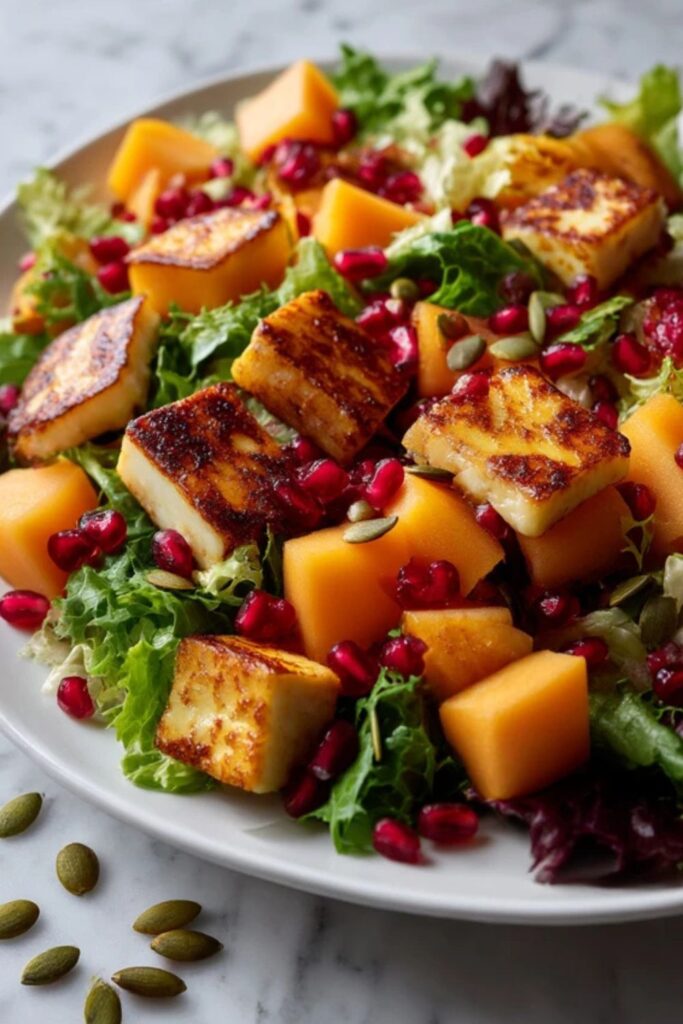 Hairy Bikers Halloumi Melon Salad Recipe