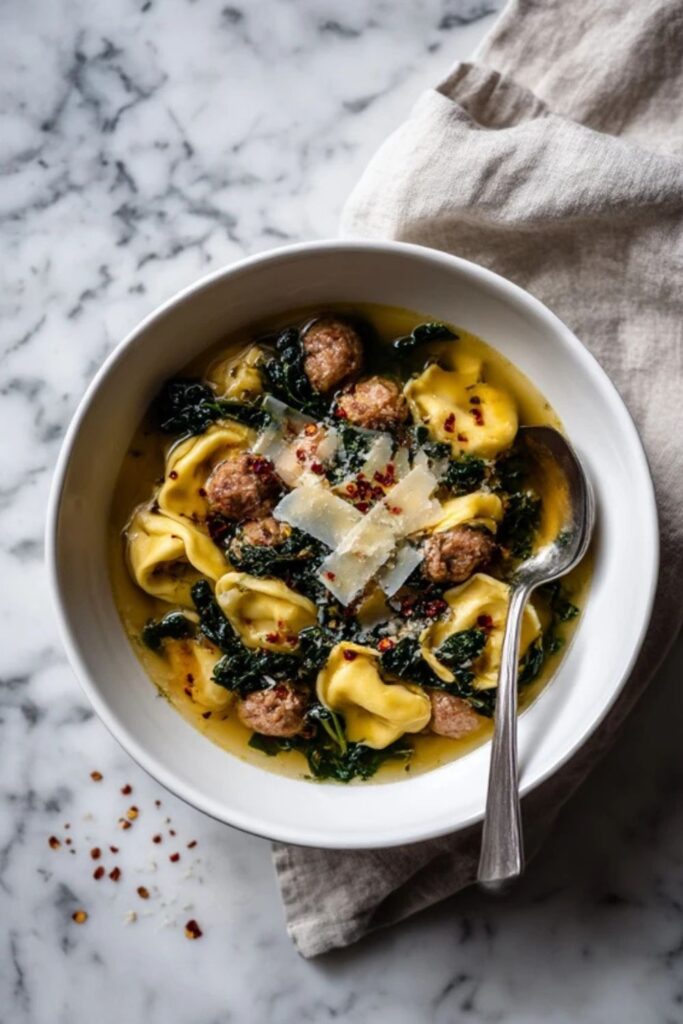 Hairy Bikers Sausage & Tortellini in Brodo Recipe