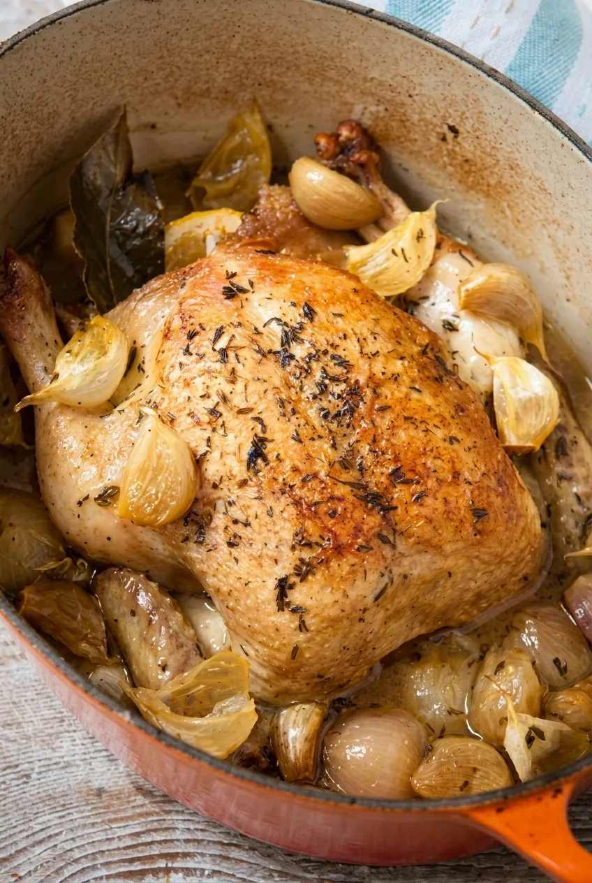 Hairy Bikers 40 Cloves of Garlic Chicken Recipe