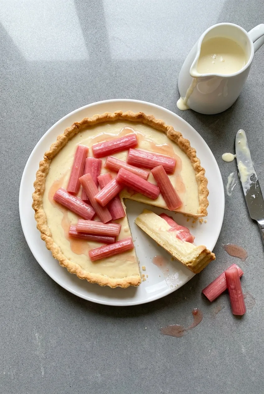 Hairy Bikers Rhubarb and Custard Tart Recipe