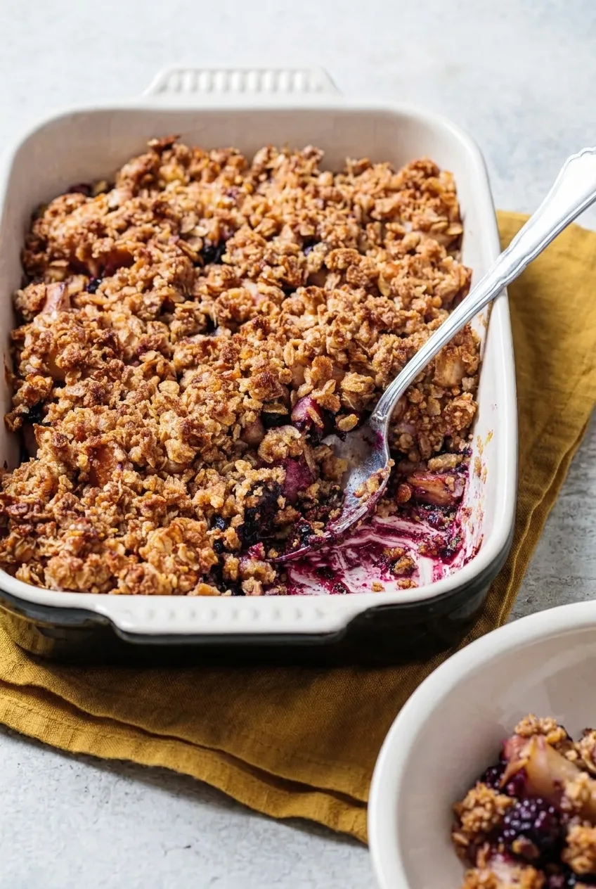 Hairy Bikers Apple and Blackberry Crumble