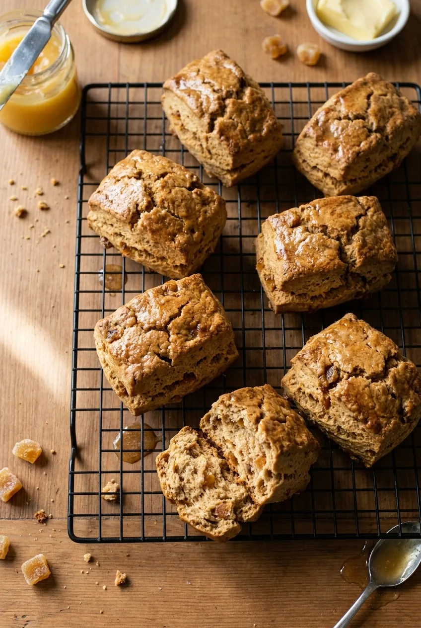 Hairy Bikers Ginger and Treacle Scones
