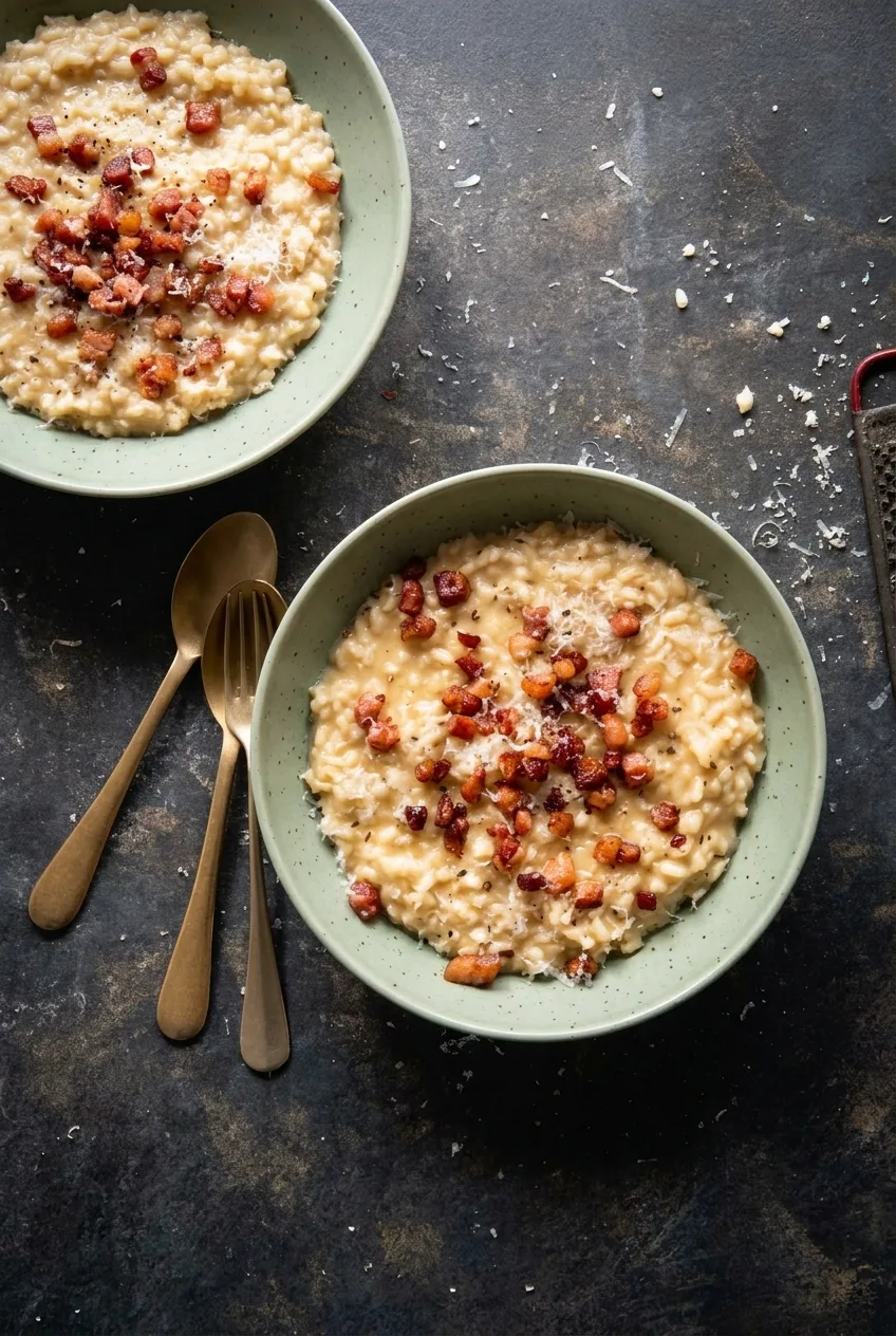 Hairy Bikers Risotto Carbonara