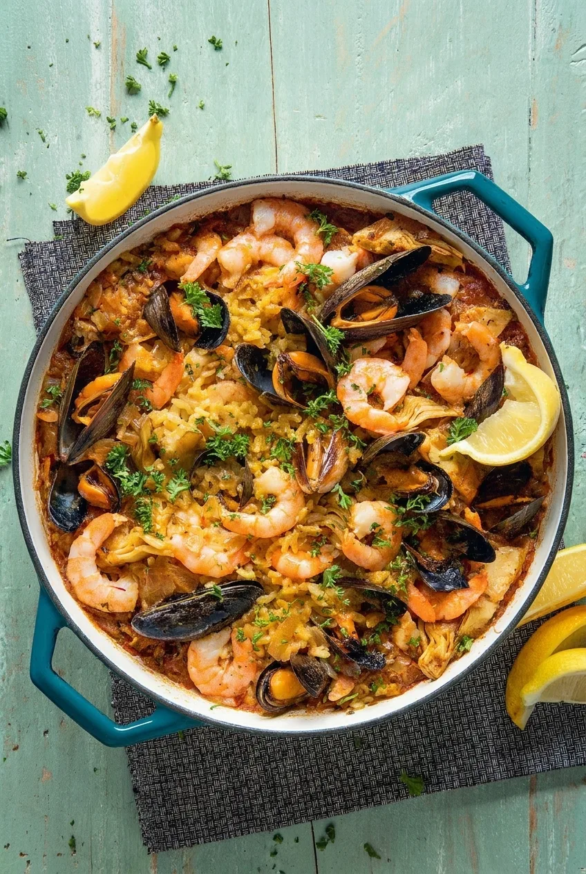 Hairy Bikers Seafood Paella