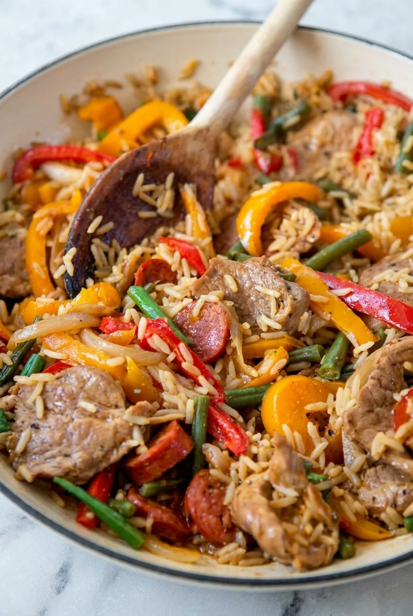 Hairy Bikers Spicy Pork and Rice Recipe