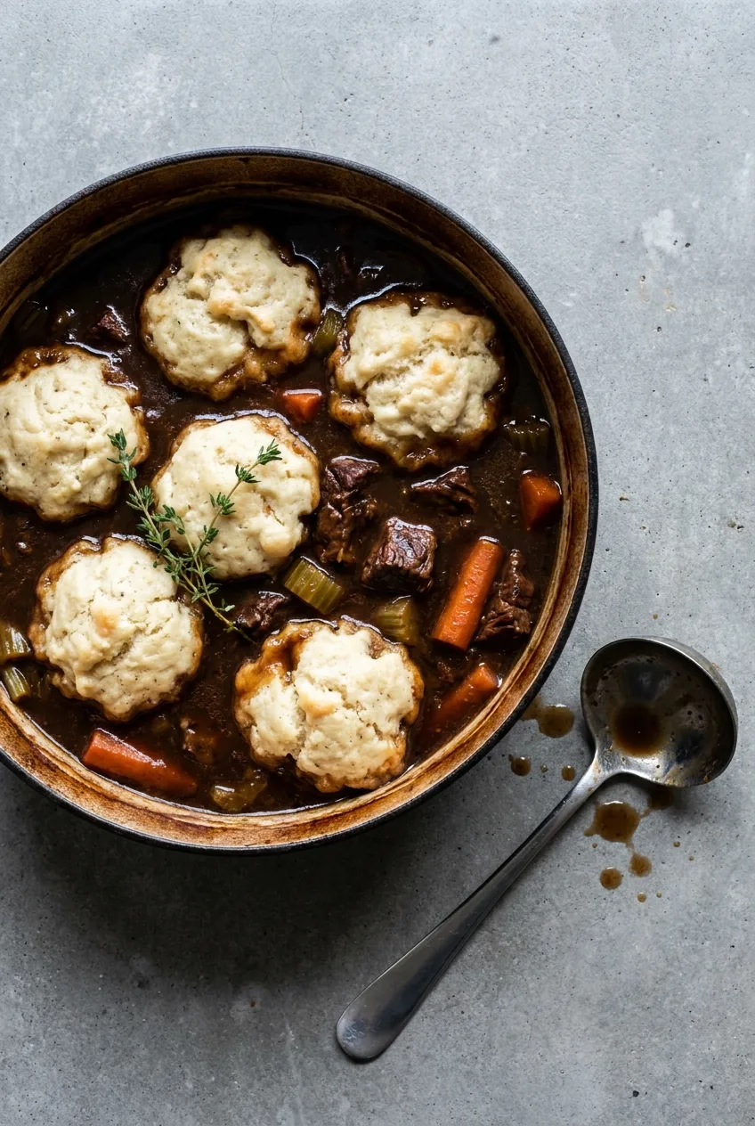 Hairy Bikers Beef Stew and Dumplings