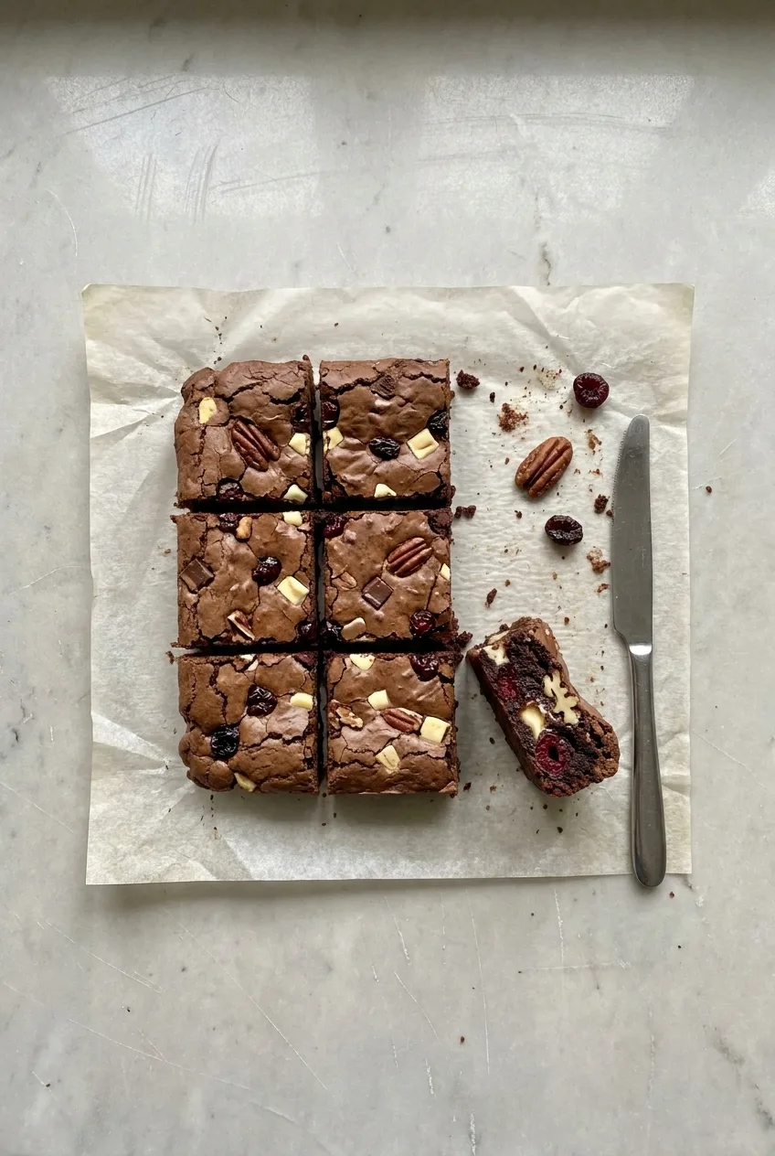 Hairy Bikers Cherry Pecan Brownies Recipe