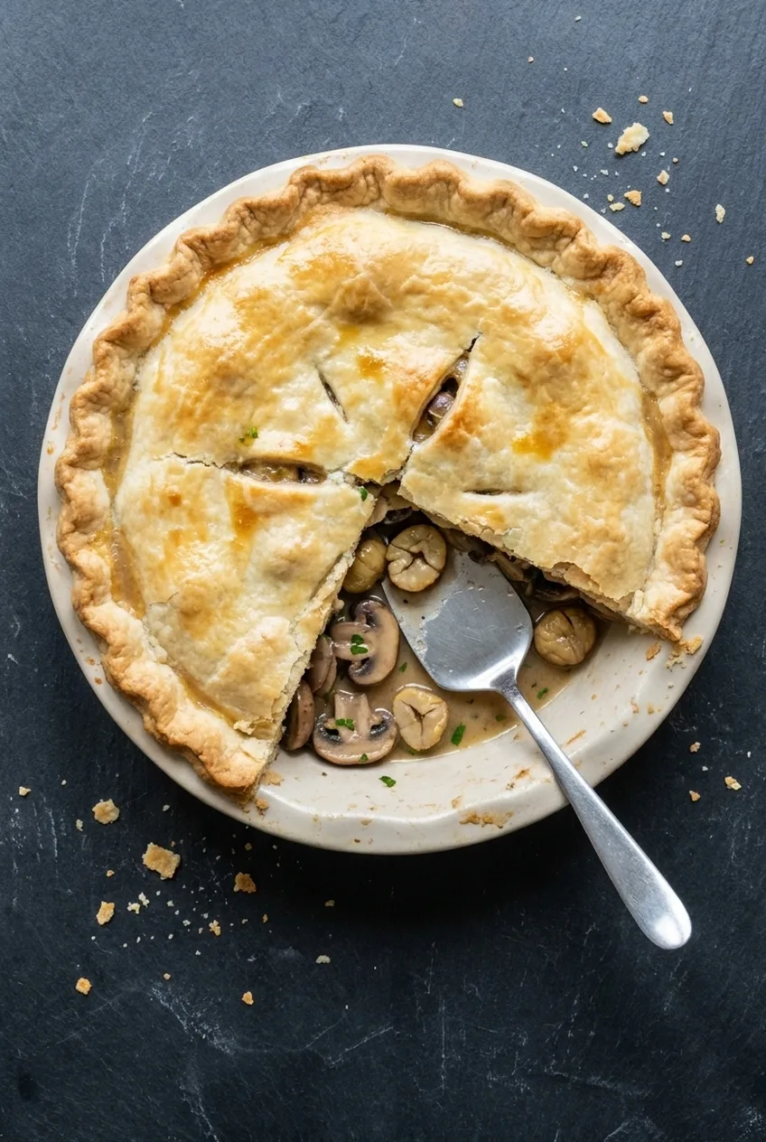 Hairy Bikers Chestnut and Mushroom Pie Recipe