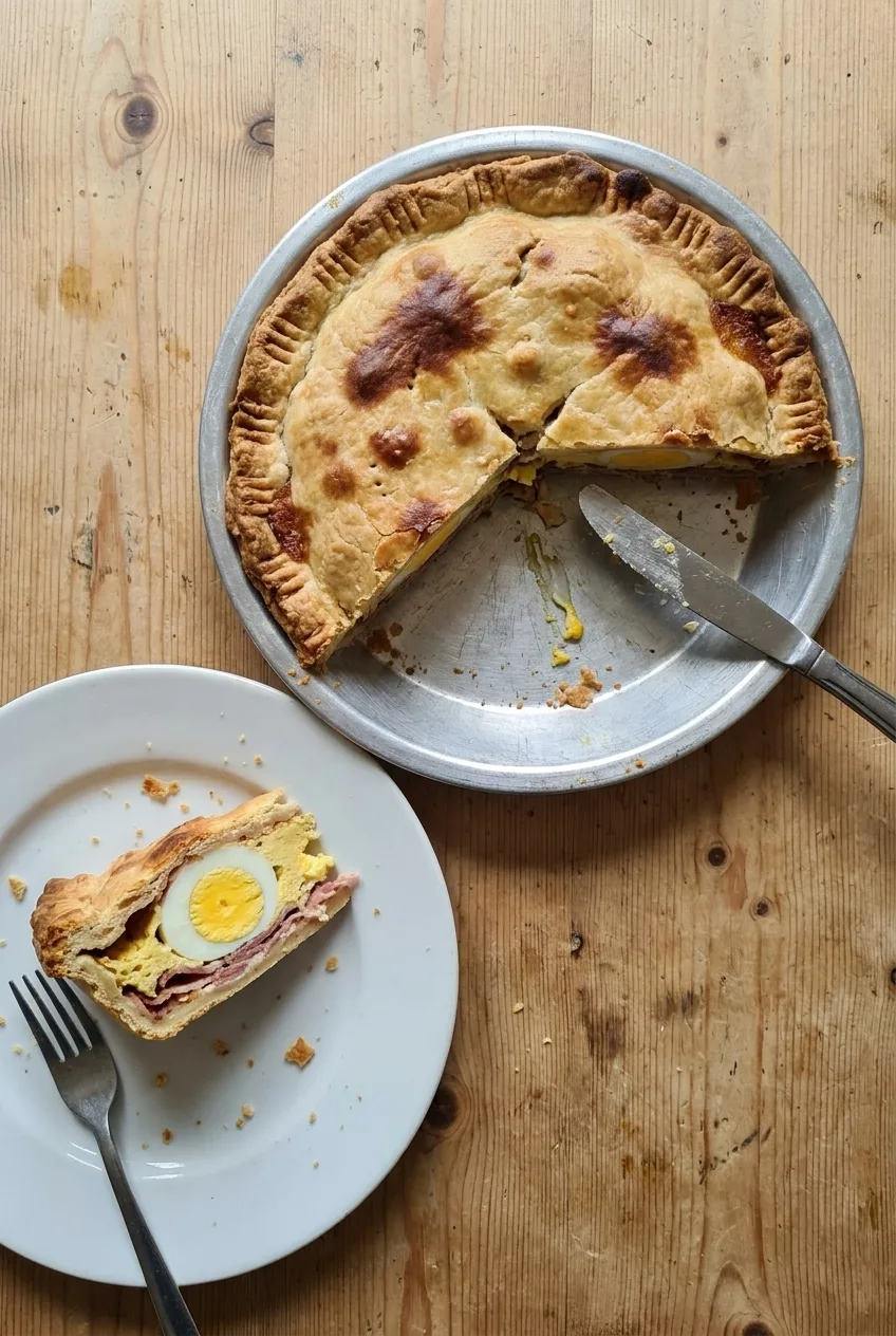 Hairy Bikers Egg and Bacon Pie