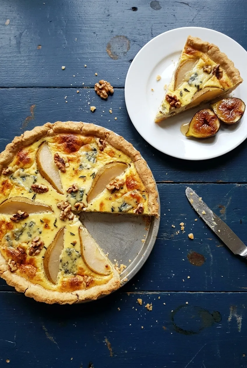 Hairy Bikers Pear and Stilton Tart