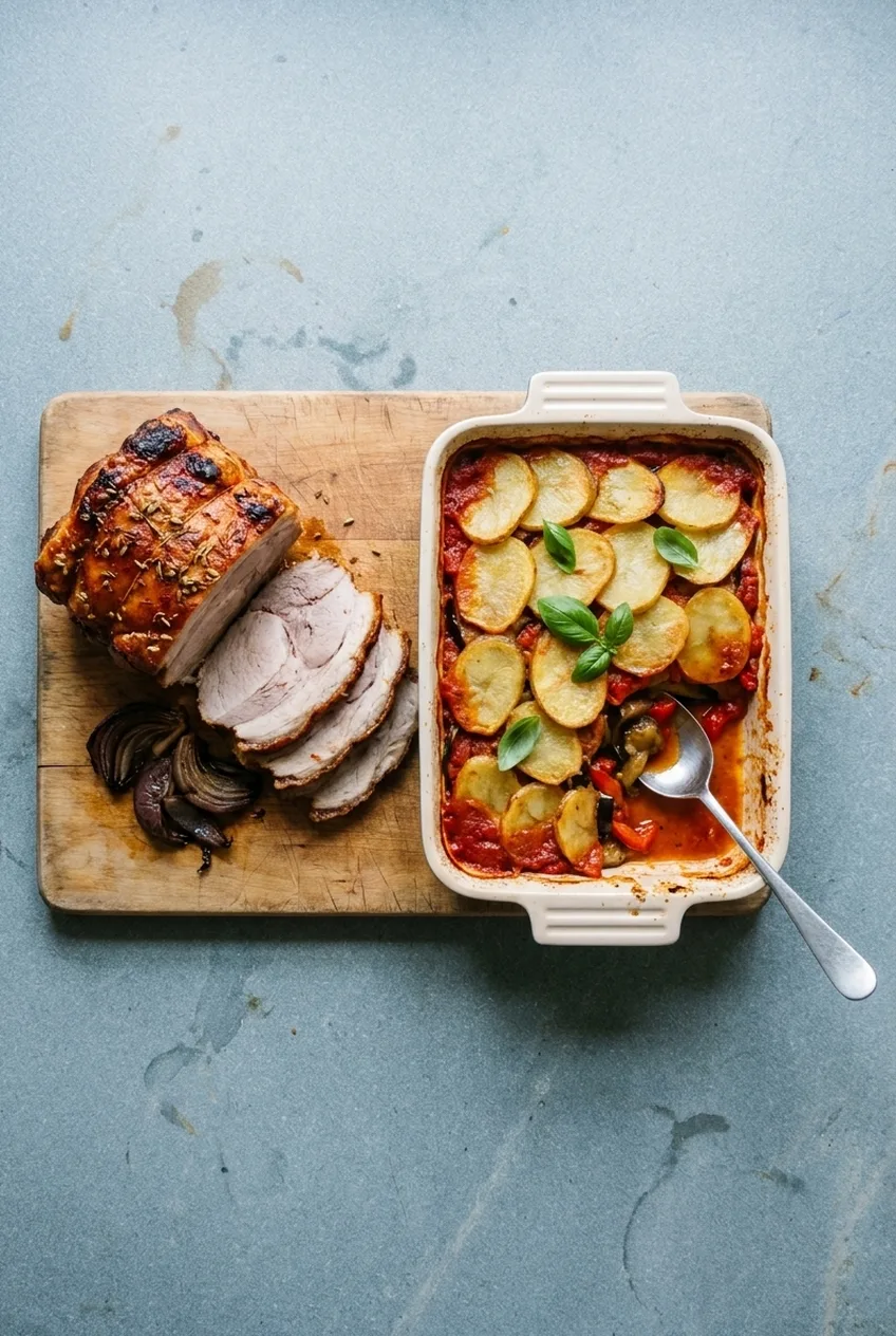 Hairy Bikers Roast Pork and Tumbet Recipe